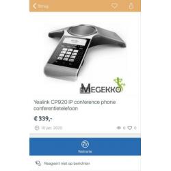 Yealink CP920 IP conferentietelefoon (nieuw 339 euro)