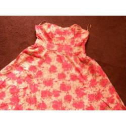 Prachtige H&M Strepless jurk maat 40