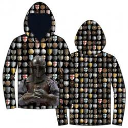 Trui/shirt/hoodie met ridder maat 134