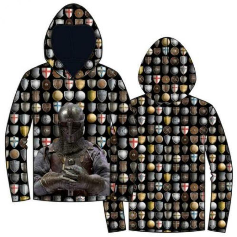 Trui/shirt/hoodie met ridder maat 134