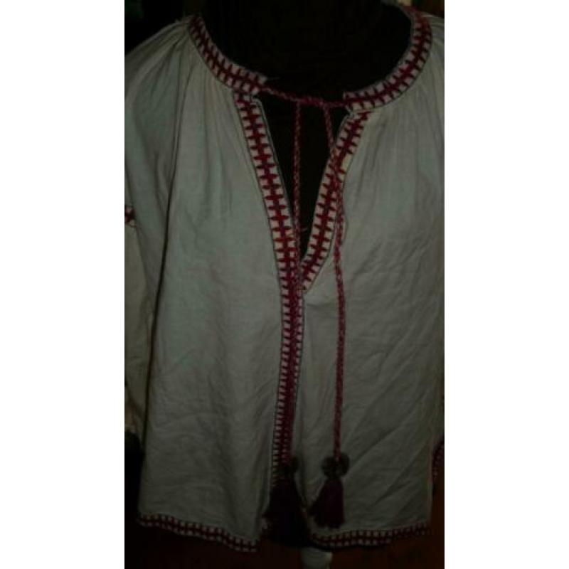 zara blouse tuniek maat m ibiza boho style