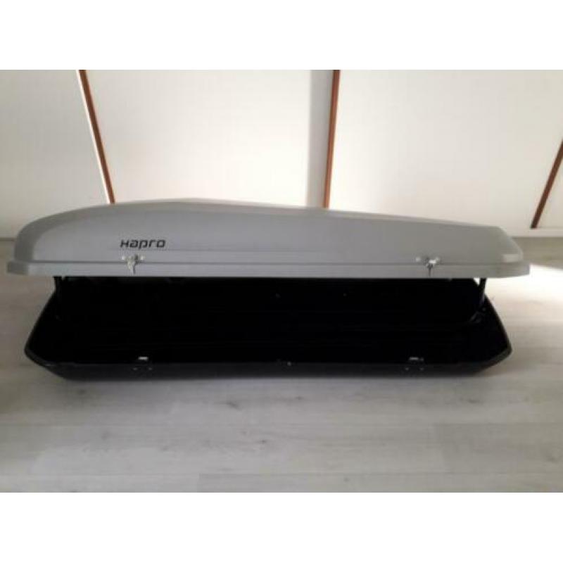 TE HUUR, dakkoffer Hapro Roady zilver, 450 liter