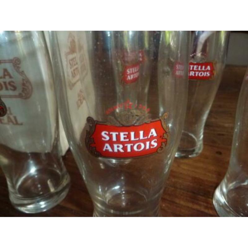 Stella Artois bier glazen 25Cl. 6 stuks in originele doos