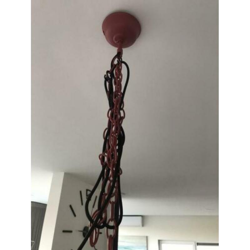 Roze rode eettafellamp hanglamp HKLiving Factory L