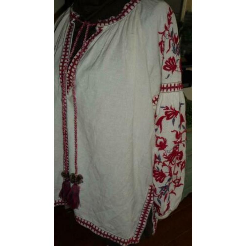 zara blouse tuniek maat m ibiza boho style