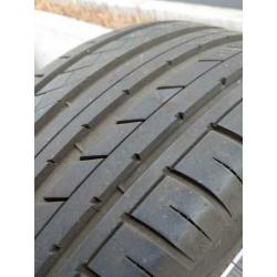 4x zomerband met 17inch volkswagen velg