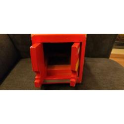 Houten brandweerauto