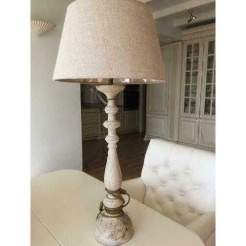Mooie lamp houten voet incl kap