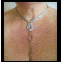 Bijzonder Bicolor Design Zilveren Collier en Armband!