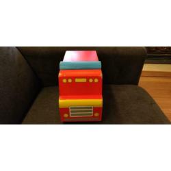 Houten brandweerauto