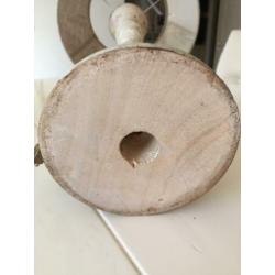 Mooie lamp houten voet incl kap