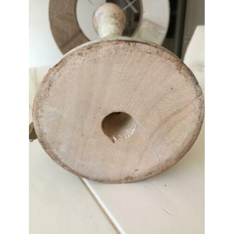 Mooie lamp houten voet incl kap