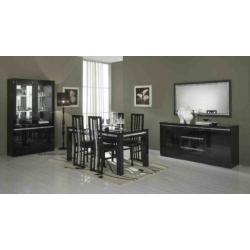 Dressoir Forever Chrome Hoogglans zwart 220 cm TOP ACTIE!