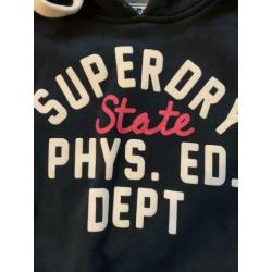 Superdry hoodie helemaal nieuw maat s donkerblauw winter