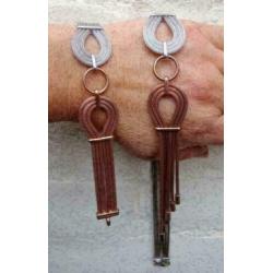 Bijzonder Bicolor Design Zilveren Collier en Armband!