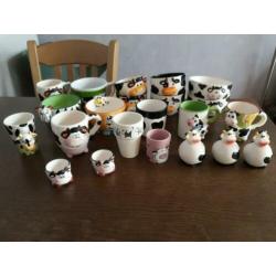 Servies met koeienprint