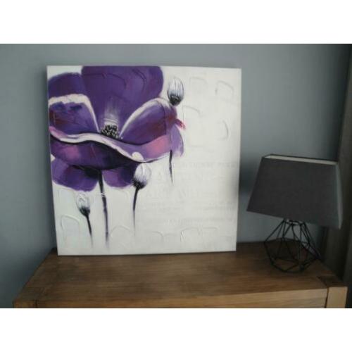 Leuk schilderij - 80 x 80 cm