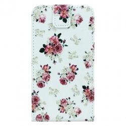 Lichte Bloemen Samsung Galaxy Note 4 Hoes Flip Case