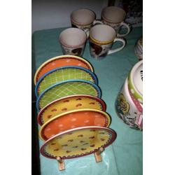 Blond Amsterdam ff bijkletsen 21 delig (thee)servies
