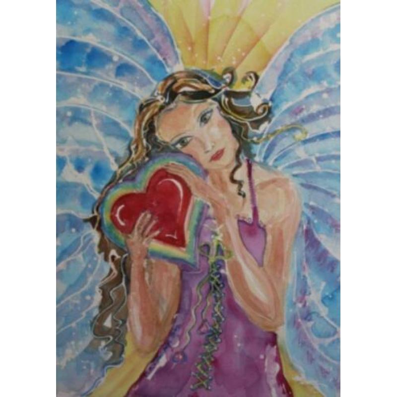 Kerstkaart Mariabeeld + 14x21 dubbele Maria Kerstboom