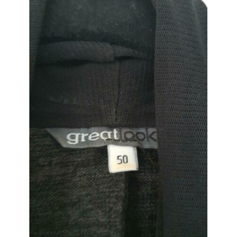 vest Great Looks maat 50 grijs/zwart