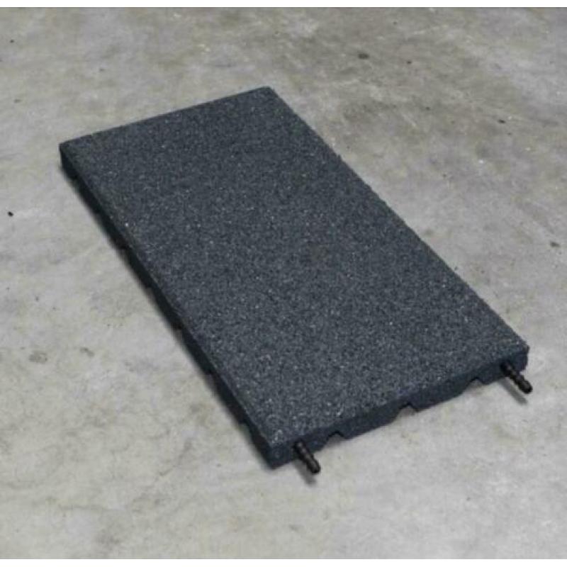 Nieuwe 30mm sportvloer tegels 500x250mm fitness gym Crossfit