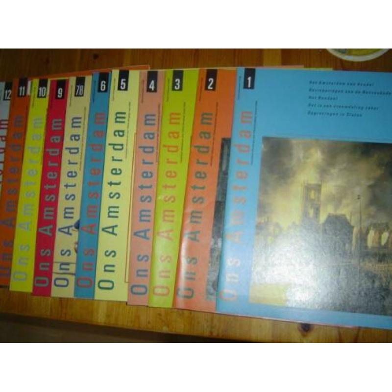 Ons Amsterdam Tijdschrift 3x 1982 en 10x 1992