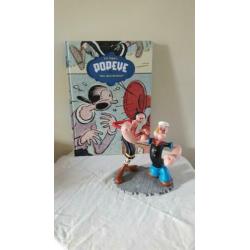 Popeye met olijfje beeld en groot Stripboek