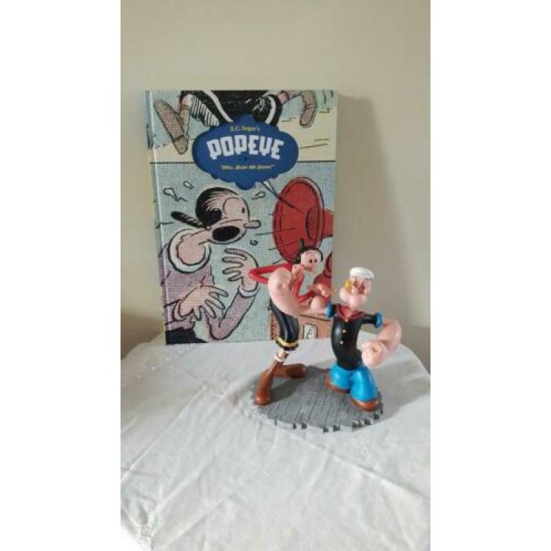 Popeye met olijfje beeld en groot Stripboek