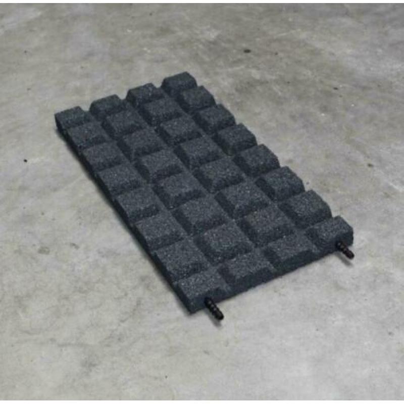 Nieuwe 30mm sportvloer tegels 500x250mm fitness gym Crossfit