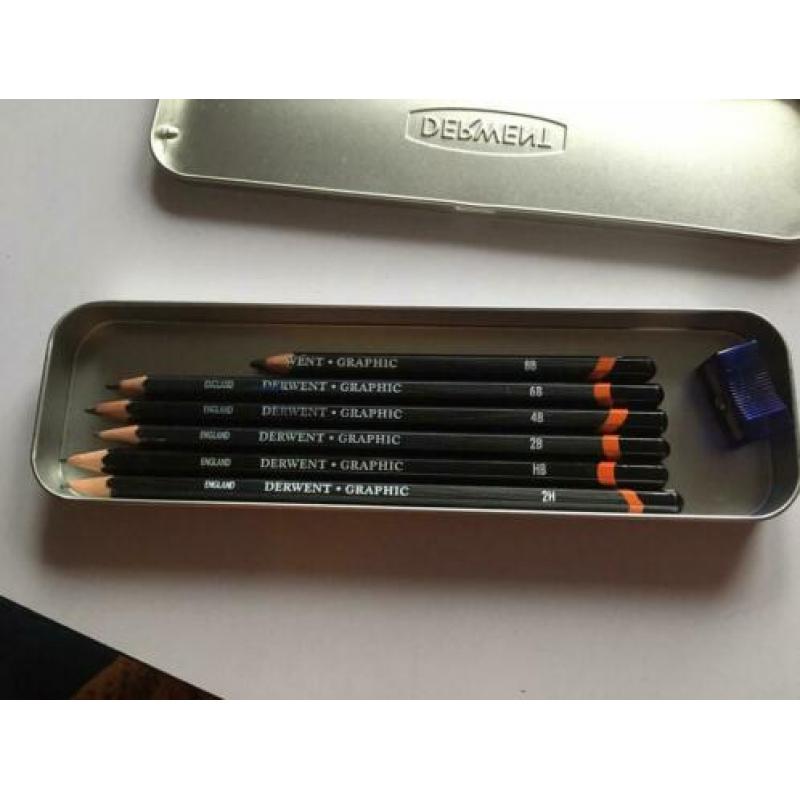 Derwent Graphic tekenpotloden, 6 soorten