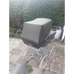 Kinderwagen silvercros kleur groen