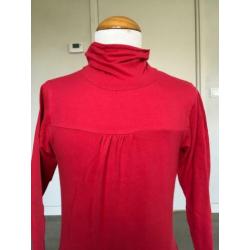PIROUETTE shirt / longsleeve rood met col NIEUW mt 152 WG