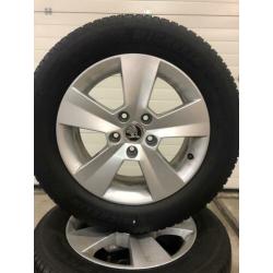 Originele set lm velgen, all-season banden, skoda superb