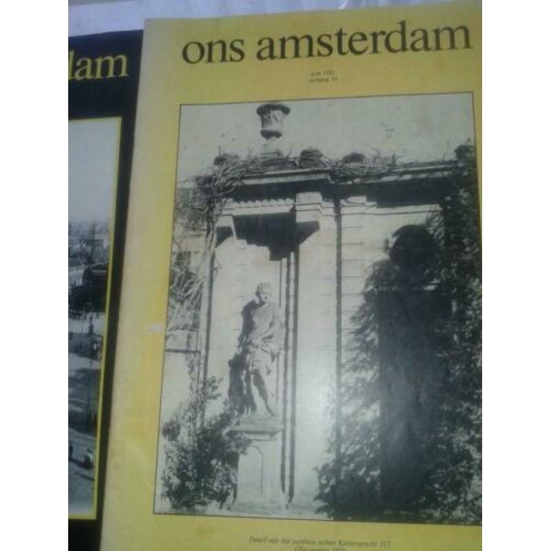 Ons Amsterdam Tijdschrift 3x 1982 en 10x 1992