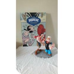 Popeye met olijfje beeld en groot Stripboek