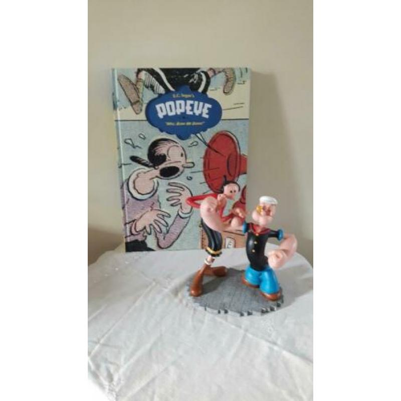 Popeye met olijfje beeld en groot Stripboek