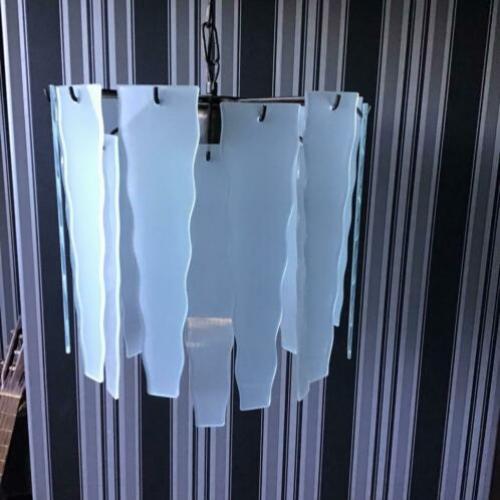 Mooie hanglamp met glazen stukken
