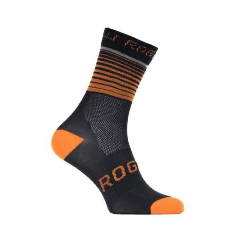 Fietssokken Rogelli Hero rood. blauw oranje en fluor
