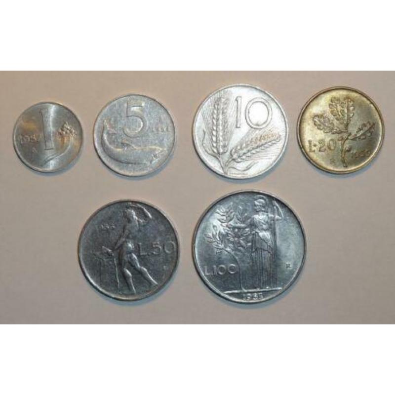 Munten Italie, 1954 - 1963