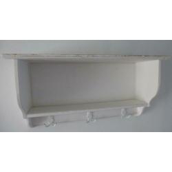 Groot off-white regaal/keukenrek/rek/console/brocante