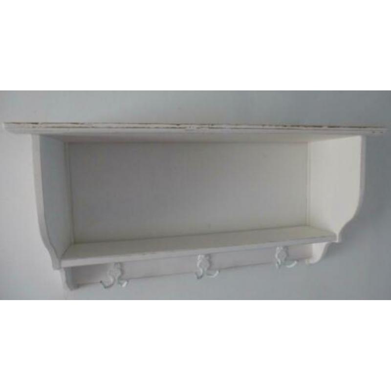 Groot off-white regaal/keukenrek/rek/console/brocante