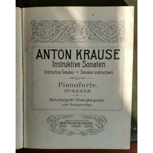 Anton Krause - Instruktive Sonaten