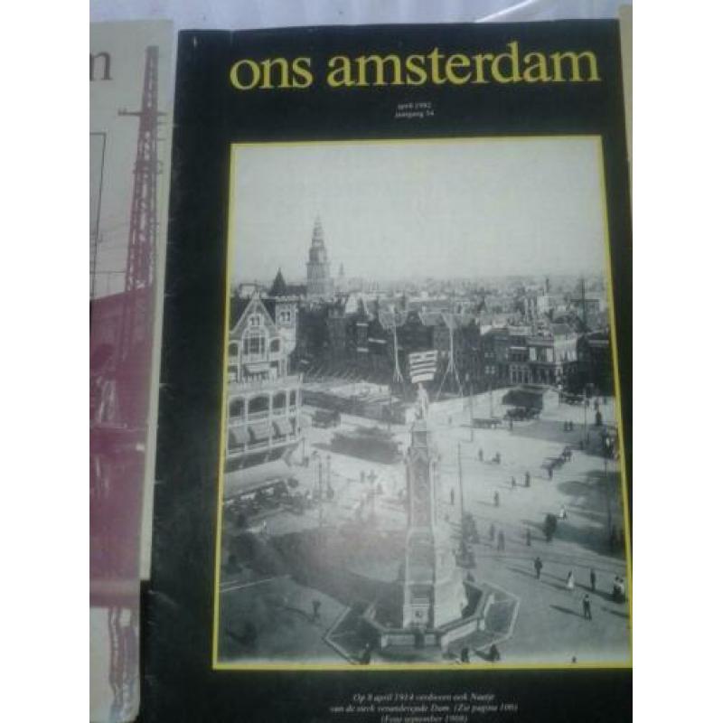 Ons Amsterdam Tijdschrift 3x 1982 en 10x 1992