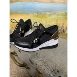 Michael Kors Lage sneakers Liv-Trainer. Zwart maat 36.