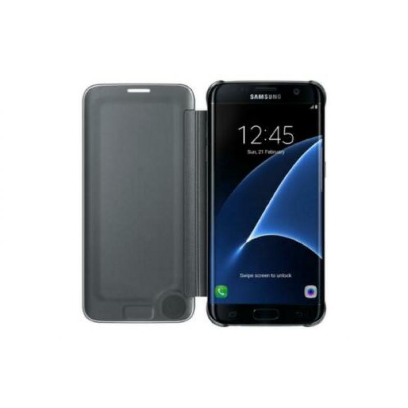 Clear View Stand Cover voor Galaxy J5 2017 _ Zwart