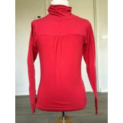 PIROUETTE shirt / longsleeve rood met col NIEUW mt 152 WG