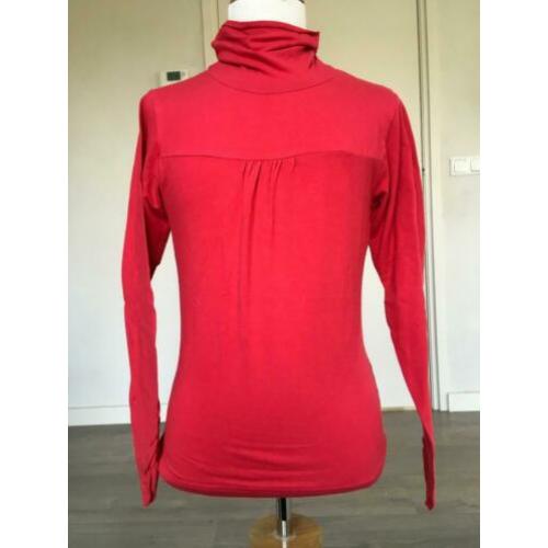PIROUETTE shirt / longsleeve rood met col NIEUW mt 152 WG
