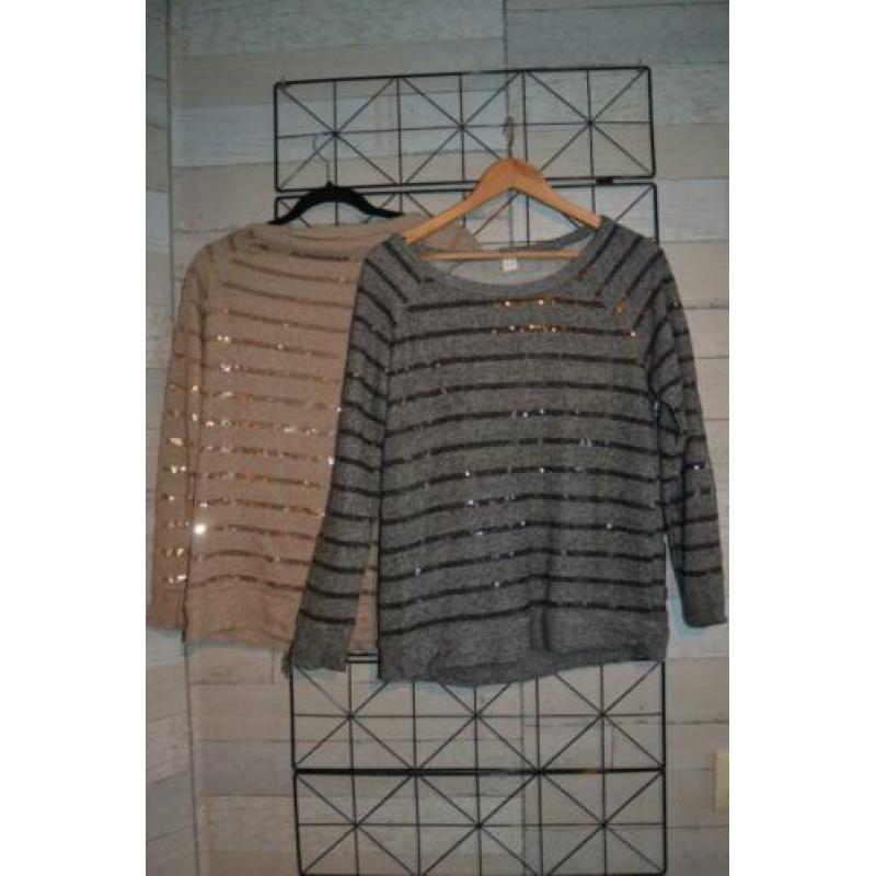beige trui met pailletjes van best connection in 40 -e60