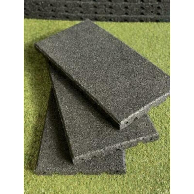 Nieuwe 30mm sportvloer tegels 500x250mm fitness gym Crossfit